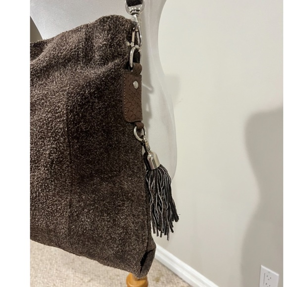 Suede With Leather Accents Bag - Picture 3 of 5